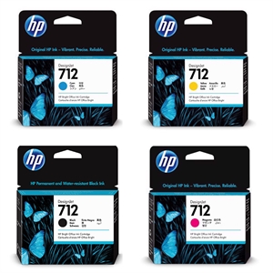 Full set of ink HP 712 касета с мастилоs for HP Designjet